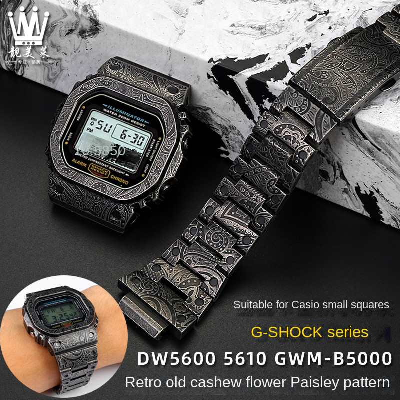 Casio Watch G-Shock Dw-5600 - レトロスタイルの時計ケース,男性用ステンレススチールストラップ,モデルG-SHOCK DW-5600,gwm5610 GW-B5600