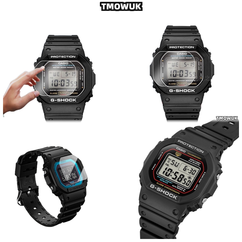 Casio Watches Smartwatch - DW-5035 DW 5600 GW-B5600 GW M5600用の撥水強化ガラス、疎水性コーティングにより時計を乾燥状態に保ちます。
