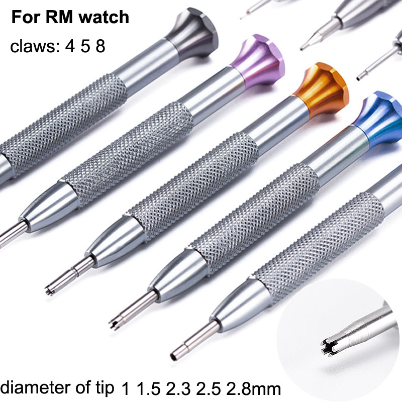 Watchmaker Screwdriver - 1 1.5 2.3 2.5 2.8ミリメートルドライバーリチャードミル腕時計4 5