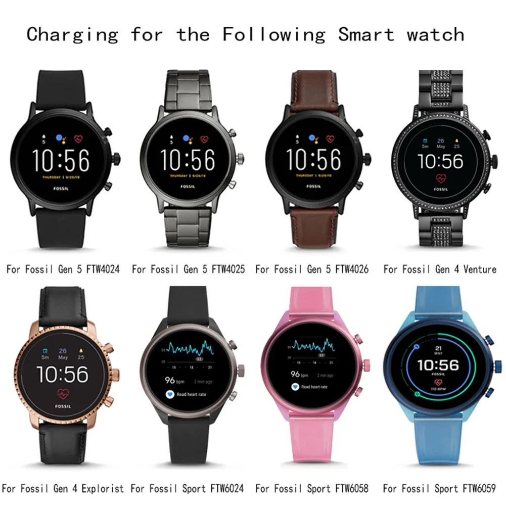 Fossil Watches Smartwatch Gen 4 - Fossil Gen 6/5/4 スポーツ スマートウォッチ用充電ケーブル電源 -