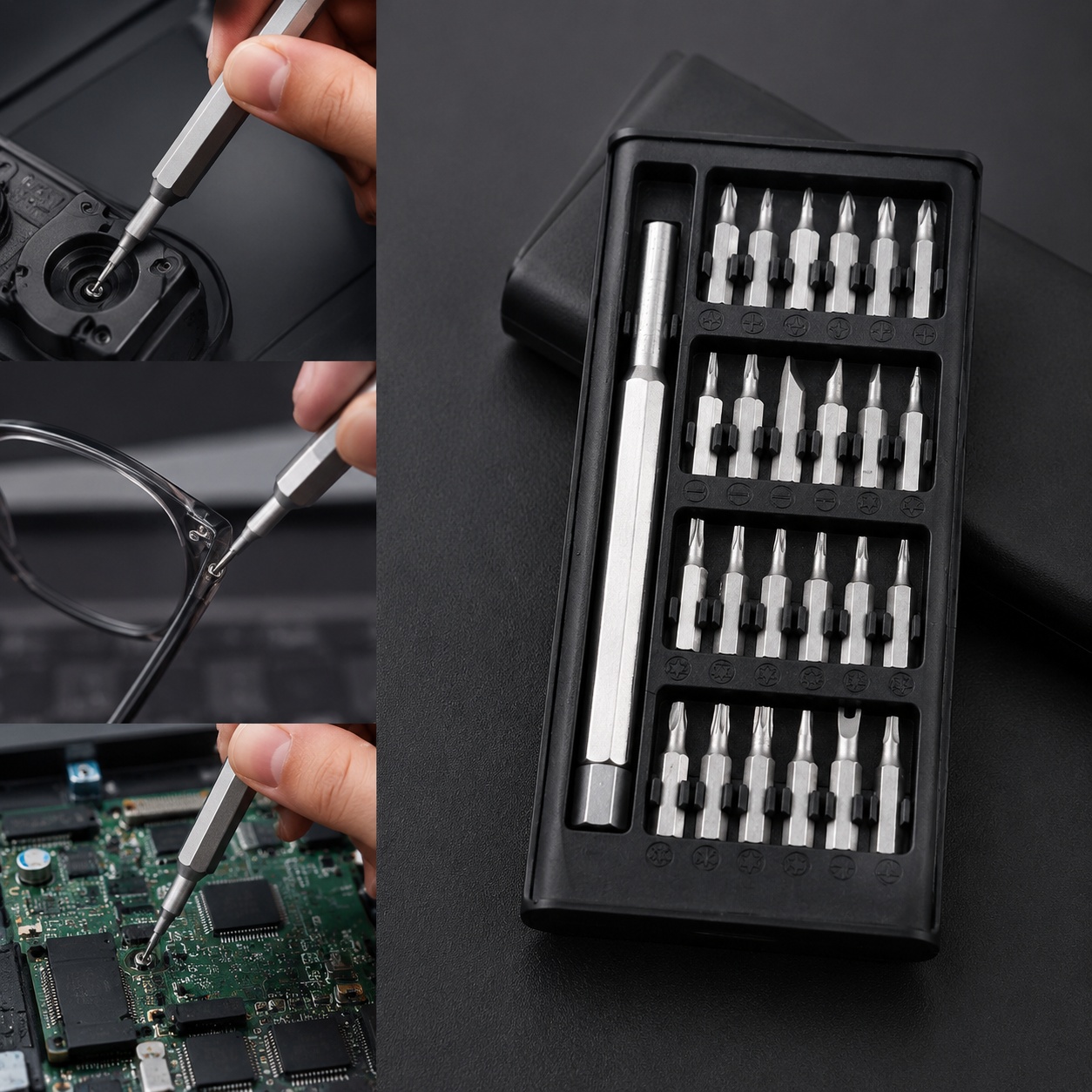 Watchmaker Screwdriver - 24-in-1多機能ドライバーセット、時計、ノートパソコン、携帯電話の分解修理に欠かせないツール