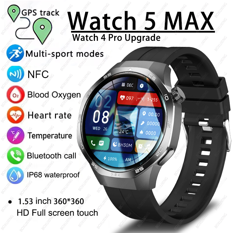 Smartwatch New Watches 2025 - 2025 新しい腕時計 5 最大スマートウォッチ HD AMOLED