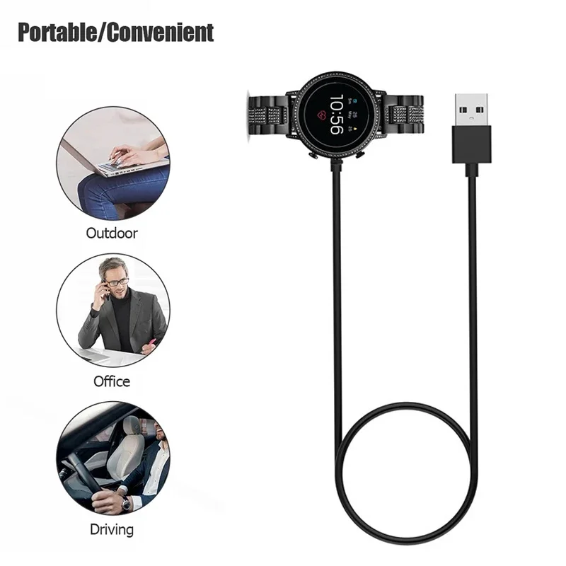 Fossil Watches Smartwatch Gen 4 - 1 メートル USB 磁気急速充電器ドック化石世代 6/化石世代 4/化石世代