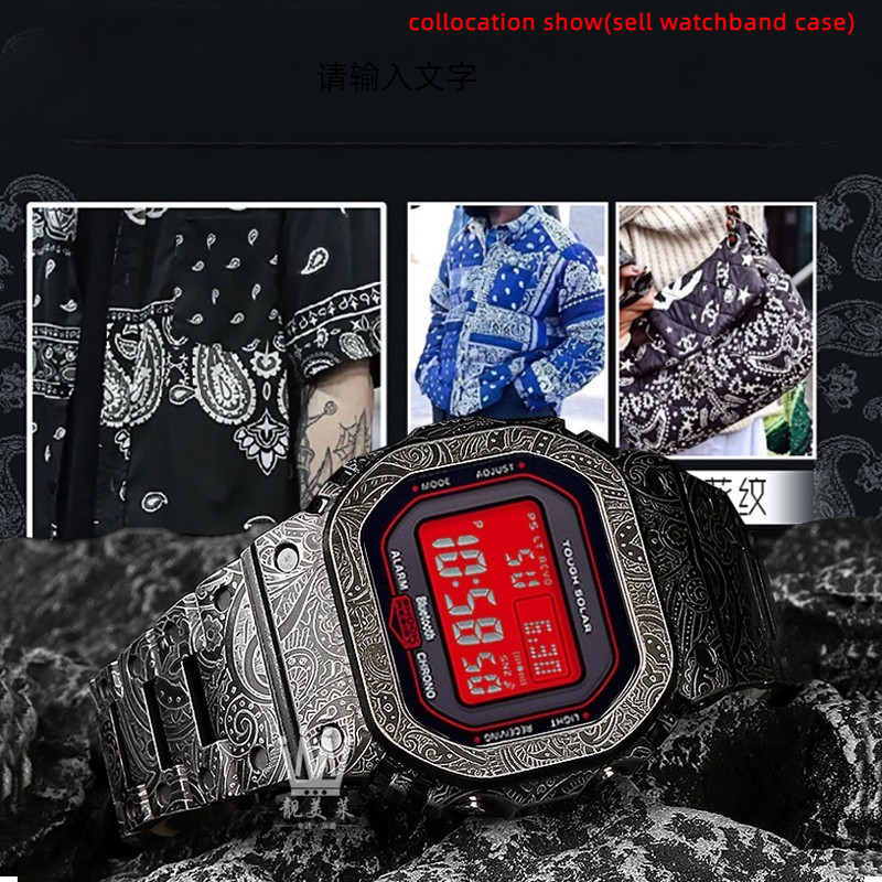 レトロスタイルの時計ケース,男性用ステンレススチールストラッ - Casio Watch G-Shock Dw-5600 のレビューと価格