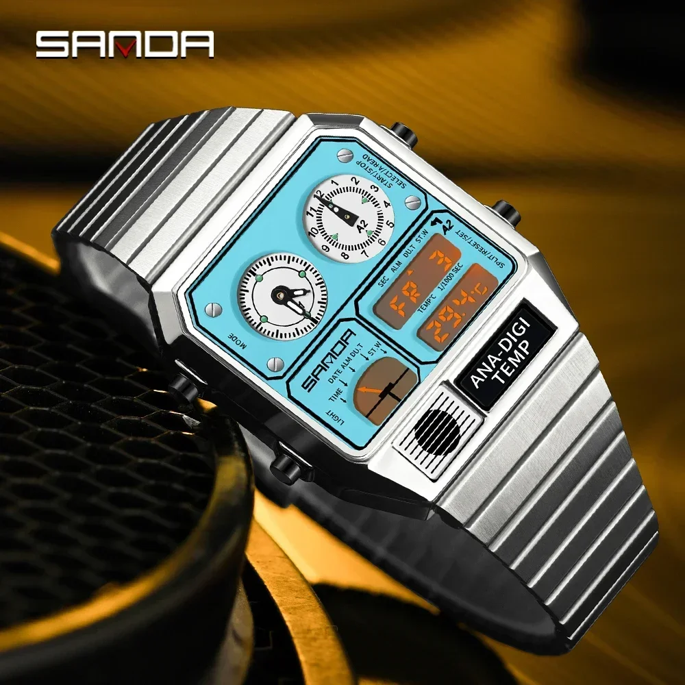 SANDA 3192 ファッションユニセックスウォッチ LE - Vintage Digital Watch のレビューと価格