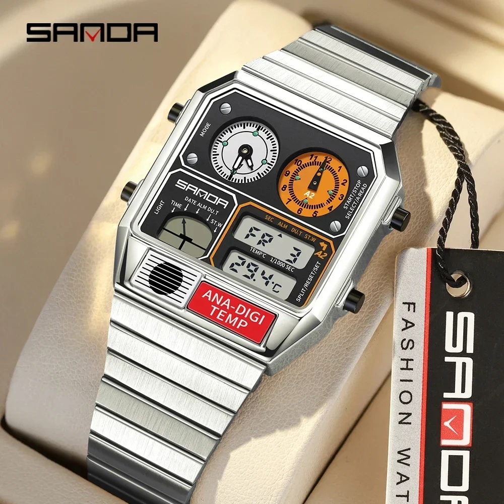 SANDA 3192 ファッションユニセックスウォッチ LE - Vintage Digital Watch のレビューと価格