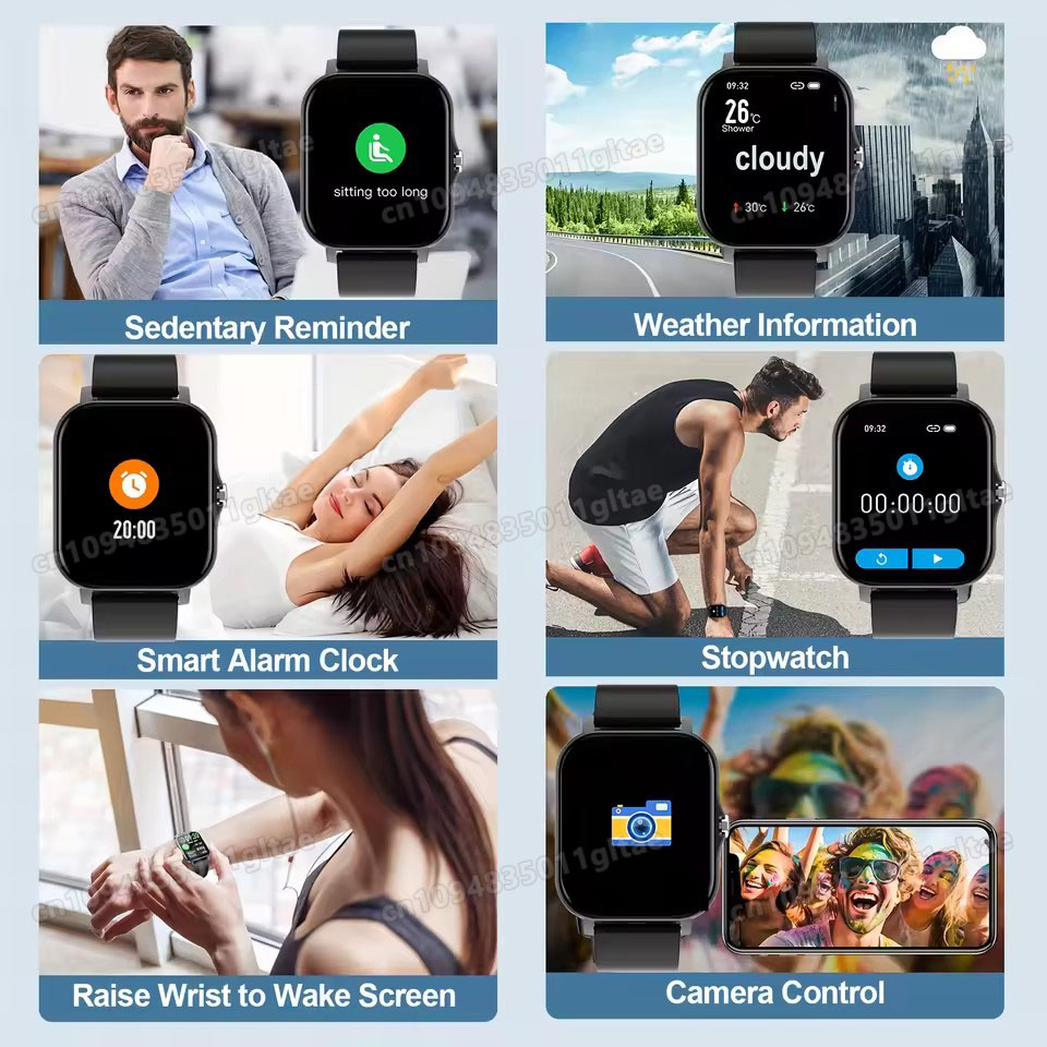 最新改良型ファッションデザイン1.83インチスポーツスマート - Smartwatch Latest Watches For Women のレビューと価格