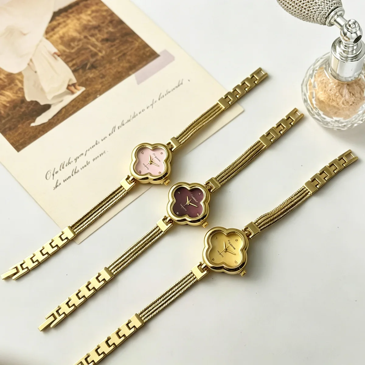 ヴィンテージレディースウォッチ ゴールドメタルメッシュバンド - Vintage Digital Watch のレビューと価格