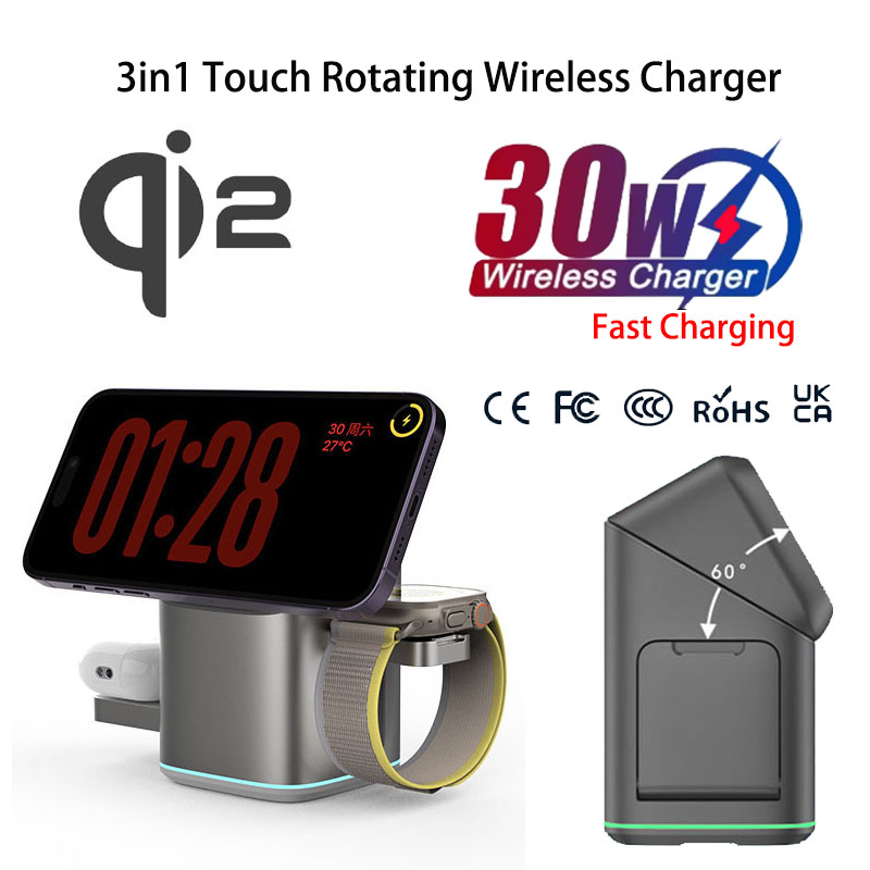 Praiser 25W Qi2 折りたたみ式タッチ自動回転磁 - Watches Smartwatch Samsung のレビューと価格