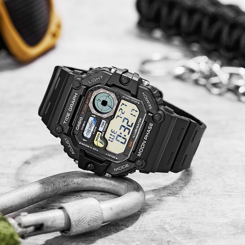 カシオ WS-1700H シリーズ デジタル腕時計、49mm - Vintage Digital Watch のレビューと価格
