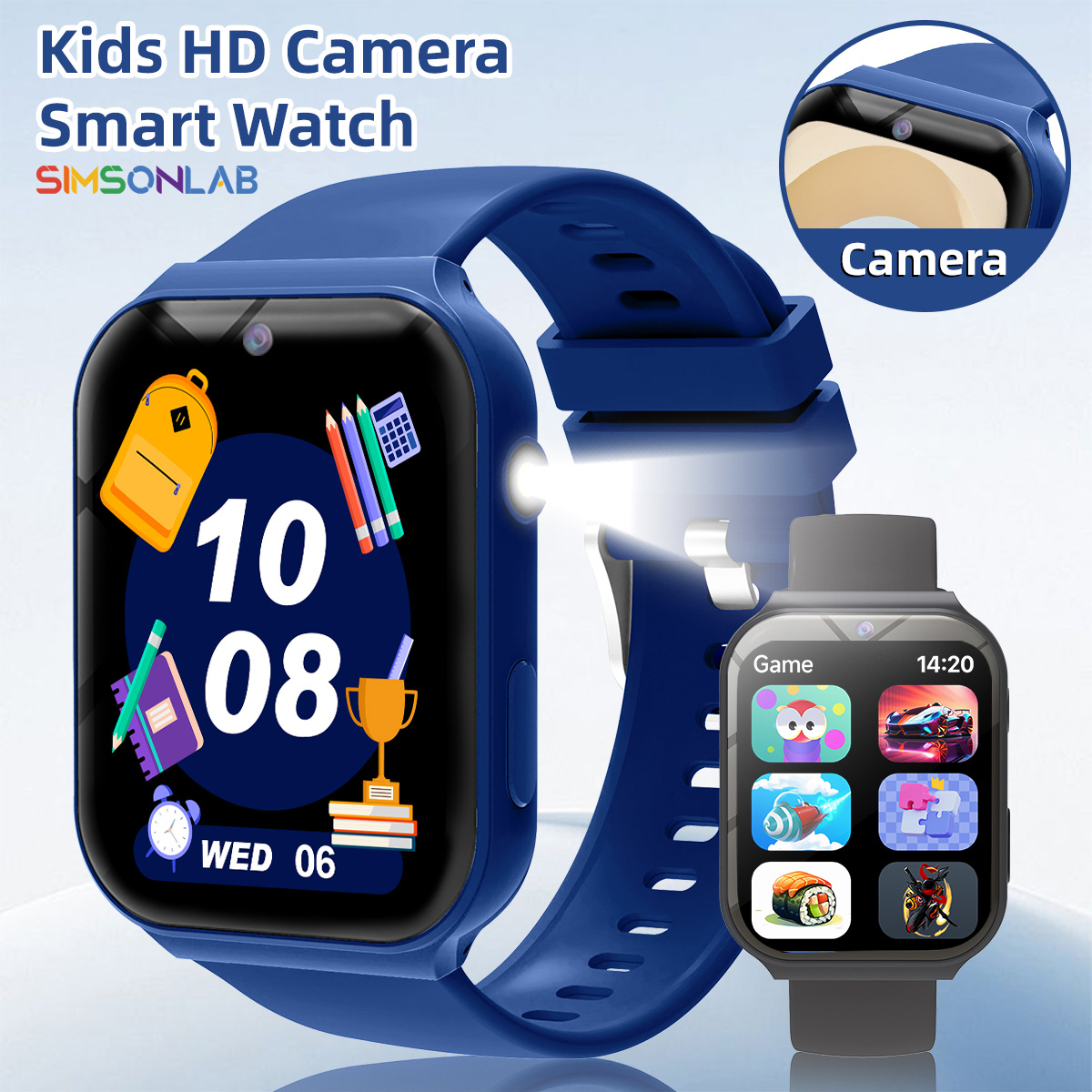 子供向け学習パートナー HDカメラ フラッシュライト マルチ - Smartwatch New Watches 2025 のレビューと価格
