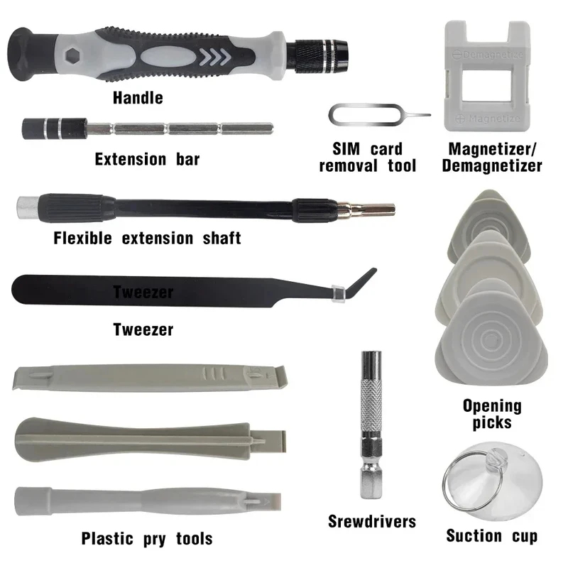 ポータブル115in1磁気ドライバーセットミニ精密修理キット - Watchmaker Screwdriver のレビューと価格