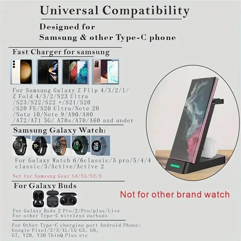 高速ワイヤレス充電ステーション,Samsung s24,s2 - Watches Smartwatch Samsung のレビューと価格