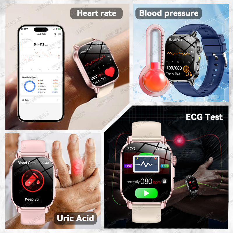 GUHUAVMI 2026 新しい精密ヘルスケアスマートウォ - Smartwatch New Watches 2025 のレビューと価格