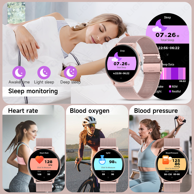 LIGE 2026 スポーツフィットネスウォッチ レディース - Smartwatch Latest Watches For Women のレビューと価格