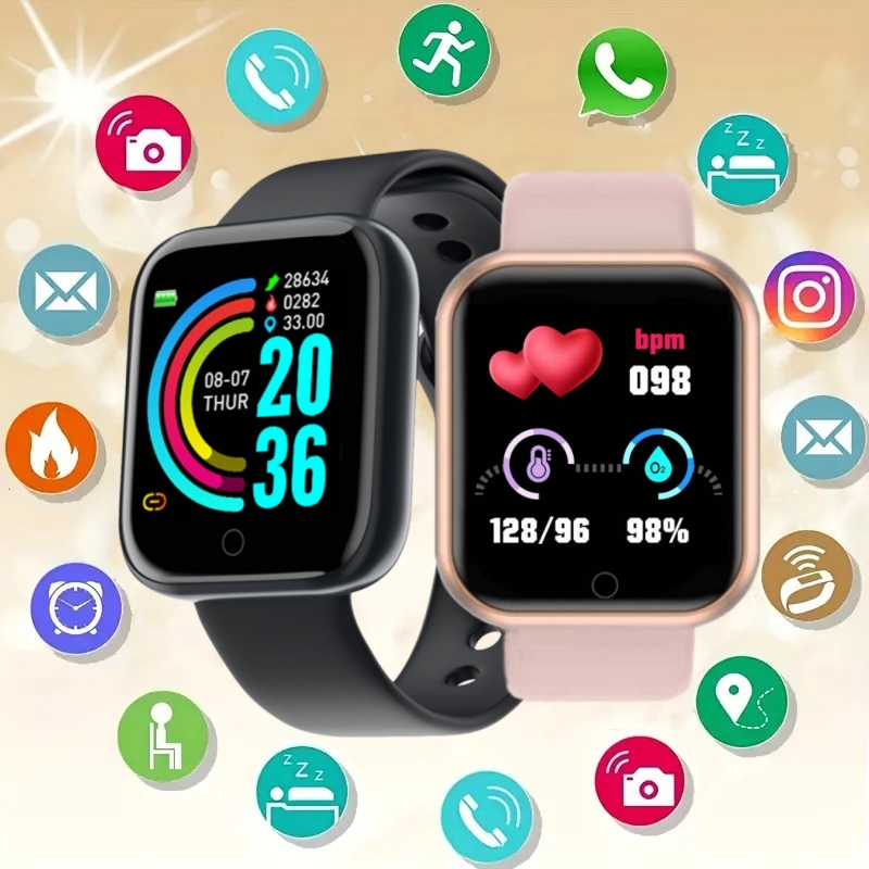 男性腕時計電子フィットネスブレスレットスマートウォッチスマー - Watch Smart Y68 のレビューと価格