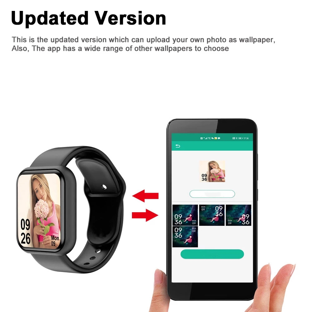 男性腕時計電子フィットネスブレスレットスマートウォッチスマー - Watch Smart Y68 のレビューと価格