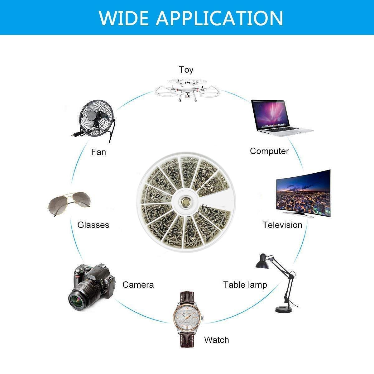 240/600個の小さなネジナットドライバーセット、眼鏡サン - Watchmaker Screwdriver のレビューと価格