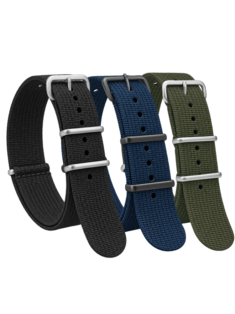 リブナイロンストラップセイコー軍事弾道生地交換プレミアム品質 - Nato Strap Nylon のレビューと価格