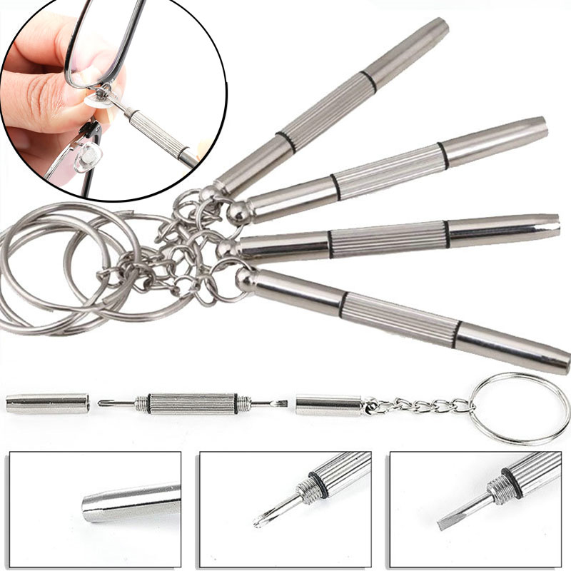 ミニハンドメガネドライバー 3-in-1 眼鏡修理キット多機 - Watchmaker Screwdriver のレビューと価格