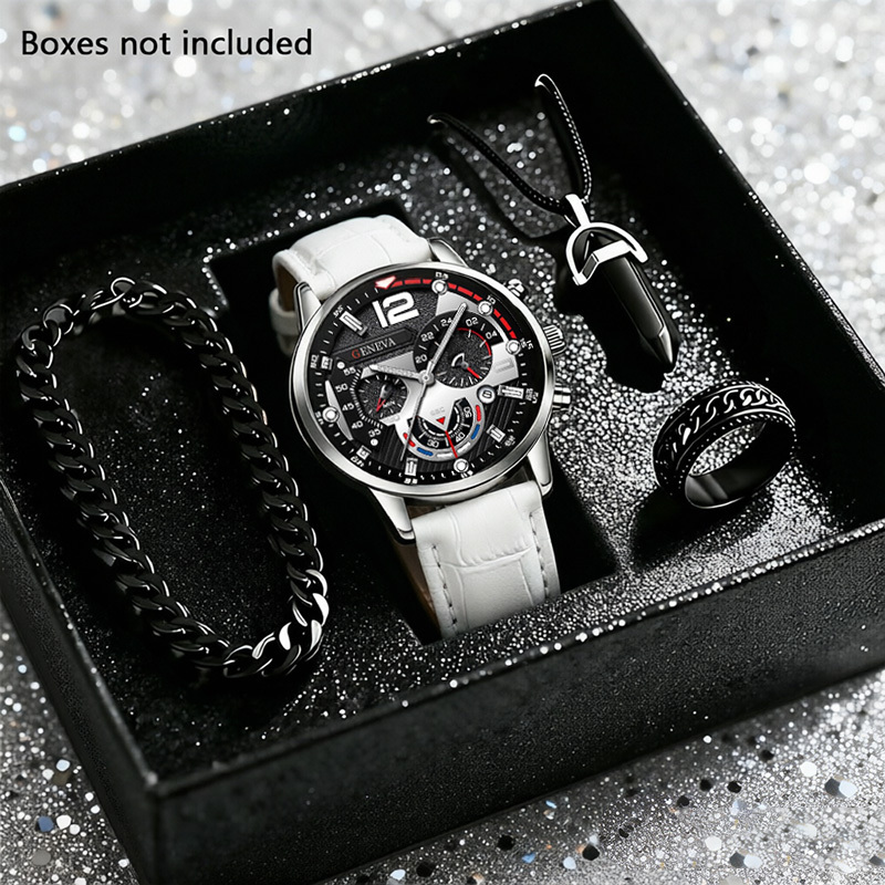 4個セット メンズファッションウォッチ 高級ビジネススタイル - Smartwatch Watches Birthday Gift For Men のレビューと価格