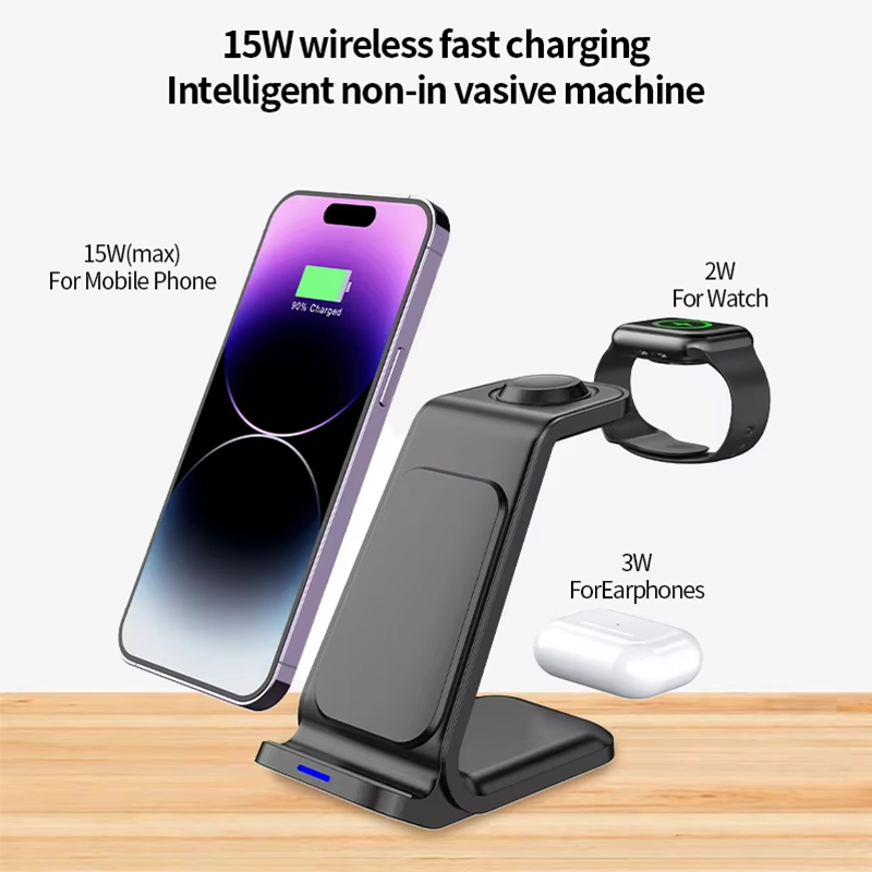 15W 3in1 ワイヤレス充電スタンド iPhone、Sa - Watches Smartwatch Samsung のレビューと価格